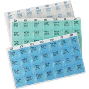 1-day-at-a-time Pill Organizer 8" X 5" X 3/4"- 1 Each