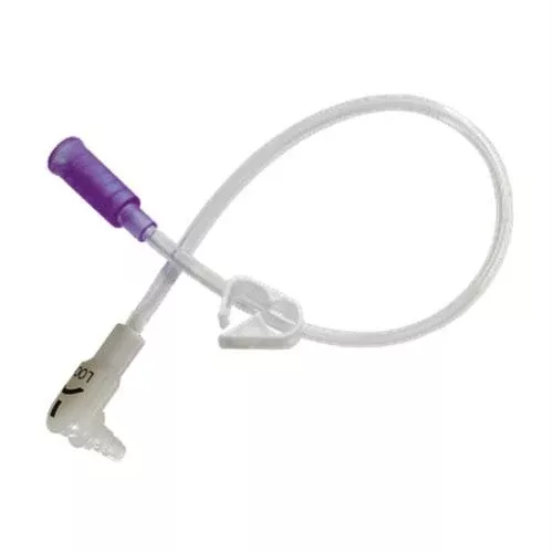 24" Right Angle Single Enfit Feeding Set With Cap- 1 Each
