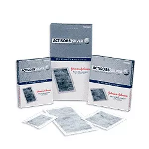 3M 190220 - Silver Charcoal Dressing 3M™ Actisorb™ Silver 220 4-1/8 X 7-1/2 Inch Rectangle Sterile