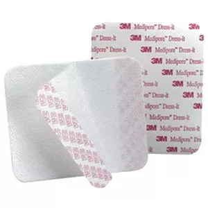 3M 2956 - Dressing Retention Tape with Liner 3M™ Medipore™ Dress-It Pre-Cut Pad Soft Cloth 5-7/8 X 5-7/8 Inch White NonSterile