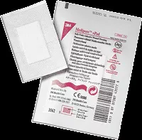 3M 3571 - Adhesive Dressing 3M™ Medipore™ 3-1/2 X 10 Inch Soft Cloth Rectangle White Sterile
