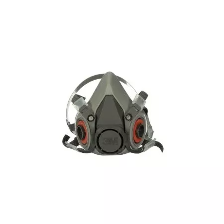 3M 3M™ 6000 Reusable Respirator Industrial Half Face 4 Point Adjustable Head Strap Large Gray - Case of 24 - 6300-CS