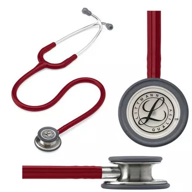 3M 5627 - Littmann Classic III Stethoscope, Burgundy Tube, 27"