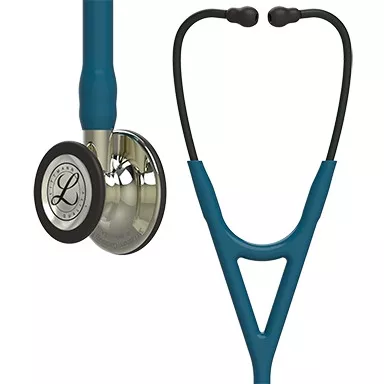 3M 6190 - Littmann Cardiology IV Stethoscope, 27", Caribbean Blue, Champagne