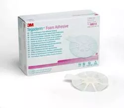 3M 90614 - Foam Dressing 3M™ Tegaderm™ High Performance 2-3/4 X 2-3/4 Inch Oval Adhesive with Border Sterile
