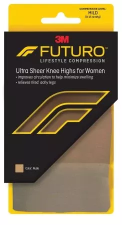 3M Compression Stocking 3M™ Futuro™ Knee High Large Nude Closed Toe - Box of 12 - 71015NEN-BX
