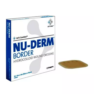 3M HCF204 - Hydrocolloid Dressing Nu-Derm Standard 4 X 4 Inch Square