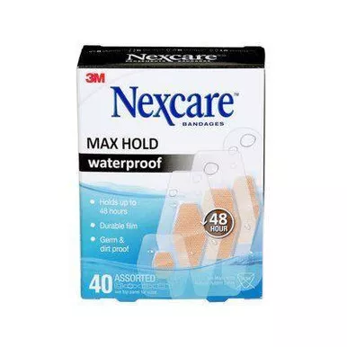 3M MHW-40 - Nexcare Max Hold Assorted 40 ct