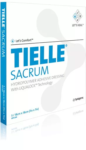 3M MTL104 - TIELLE Adhesive Hydropolymer Dressing 7" x 7" Sacrum