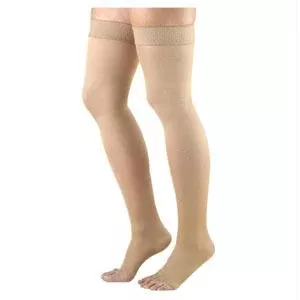 863n Essential Opaque Thigh, 30-40mmhg, Open Toe, Small, Long, Crispa- 1 Each