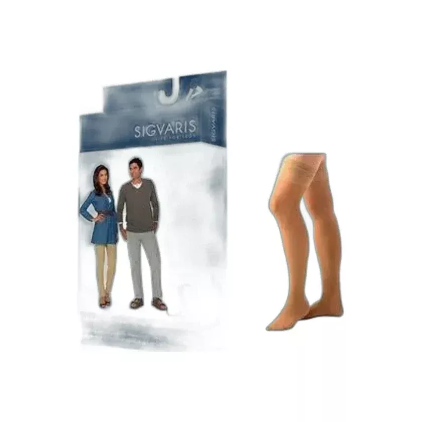 863n Essential Opaque Thigh, 30-40mmhg, Open Toe, Small, Short, Crispa- 1 Each