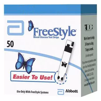 Abbott 120500 - FreeStyle Blood Glucose Test Strip (50 count) Retail