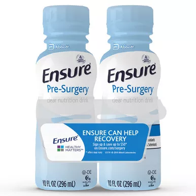 Abbott 66437 - Oral Supplement Ensure Pre-Surgery Clear Carbohydrate Drink Strawberry Flavor Liquid 10 oz. Bottle