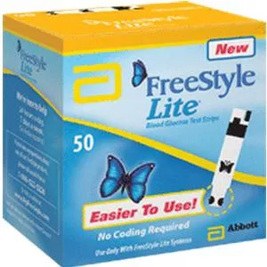 Abbott 70822 - FreeStyle Lite Blood Glucose Test Strip (50 count)