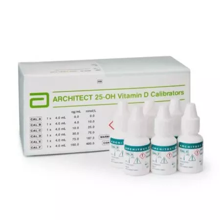 Abbott Calibrator Kit Architect™ Vitamin D (25-OH) 6 X 4 mL For use with Architect Chemistry and Immunoassay Analyzers Ready-to-Use Liquid - KT/1 - 05P0202-KT
