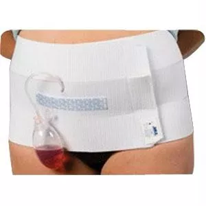 Abdominal Binder, 3 Panel, 9" Wide, 60"-75", White- 1 Each