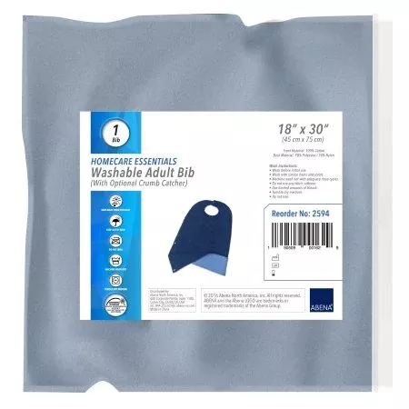 Abena North America Bib Abena Snap Closure Reusable Cotton / Polyester / Nylon - Case of 24 - 2594-CS