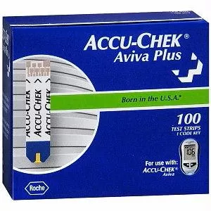Accu-chek Aviva Plus Test Strip (100 Count)- Box of 100