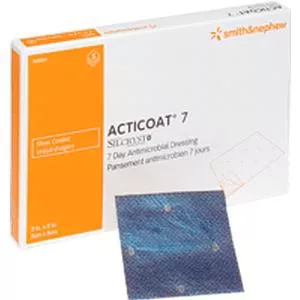 Acticoat Seven Day Antimicrobial Barrier Dressing 2" X 2"- Box of 5