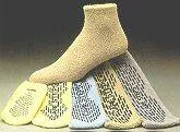 Alba Healthcare Slipper Socks Care-Steps Medium Light Blue Above the Ankle - Case of 48 - 80103-CS