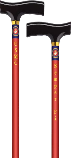Alex 15284 - Straight Cane with Fritz Handle, US Marine
