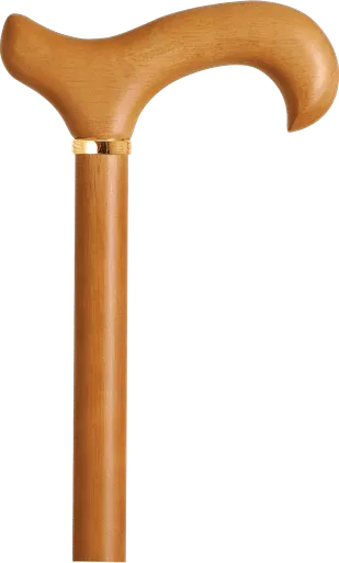 Alex 50122 - Men's Derby Handle Wood Cane, Natural Stain