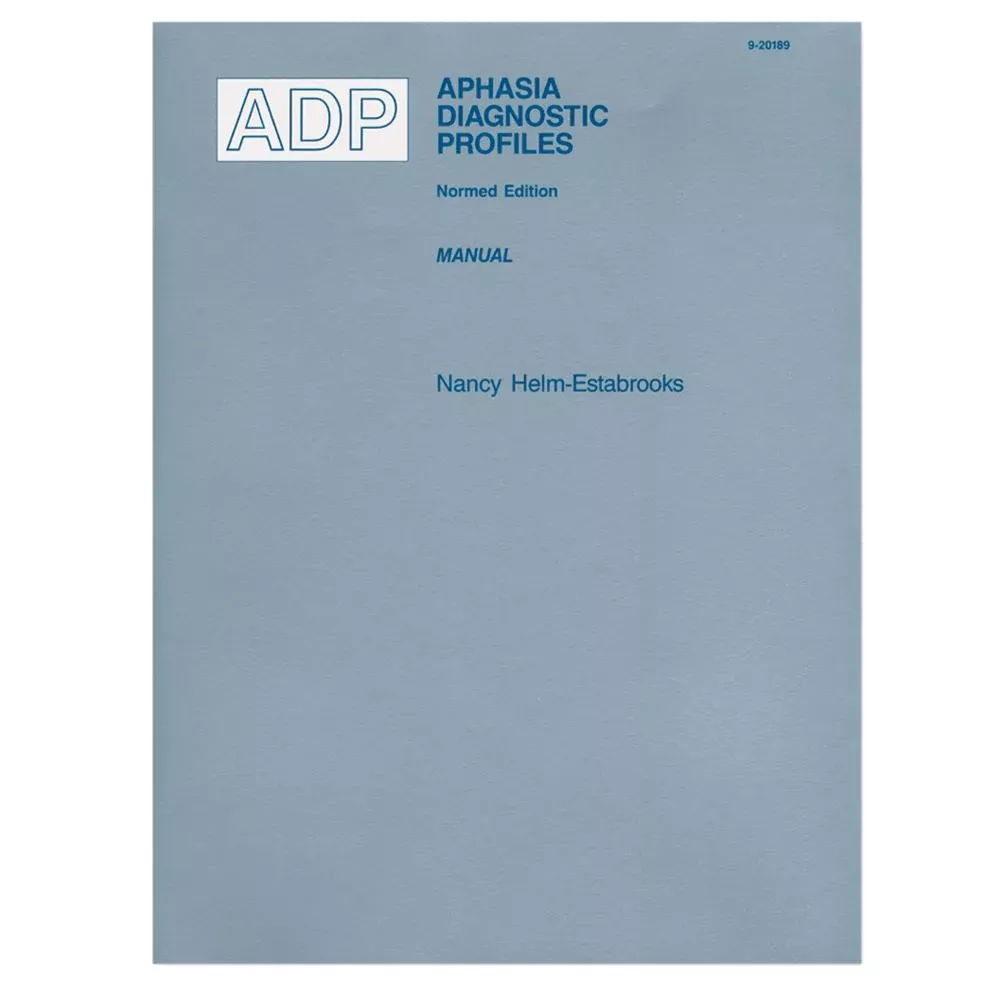 Alimed Aphasia Diagnostic Profiles (ADP) Additional ADP Record Forms, 25/pk - 80146