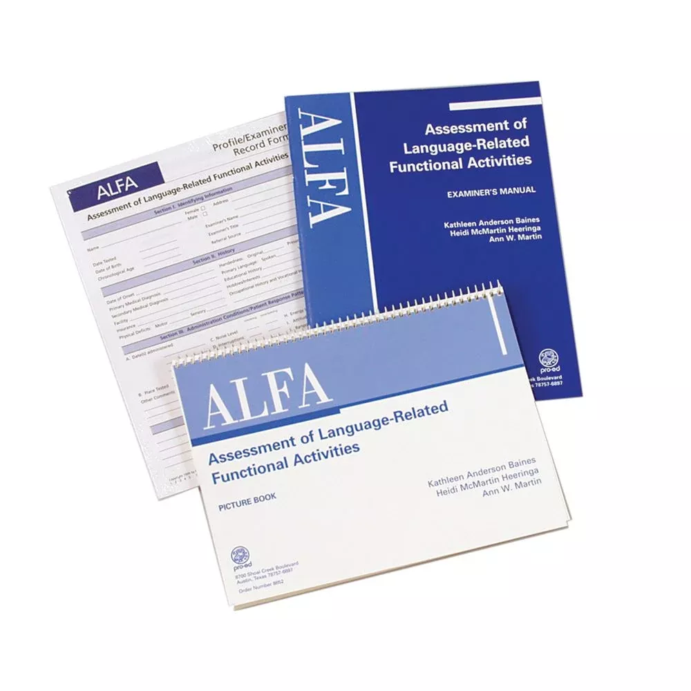 Alimed Assessment of Language Related Functional Activities (ALFA) Assessment of Language Related Functional Activities - 81997
