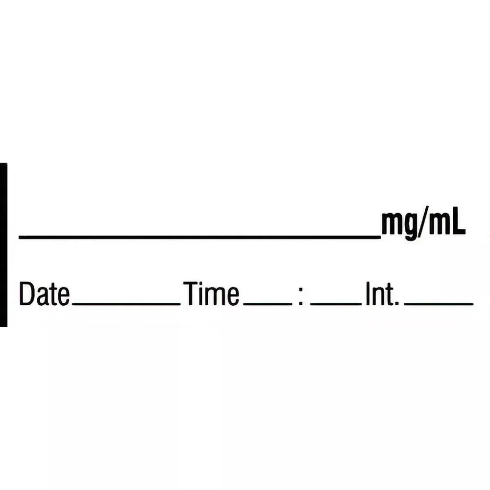 Alimed Blank Narcotics Labels with mg/ml, Tape Roll or Pre-Cut Roll Blank Narcotics Labels with mg/ml, Pre-Cut Roll, Expanded - 924665/NA/PREDTI