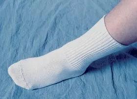 Alimed Diabetic Socks PediFix Calf High Medium / Large White Closed Toe - Pack of 3 - 62428-PK