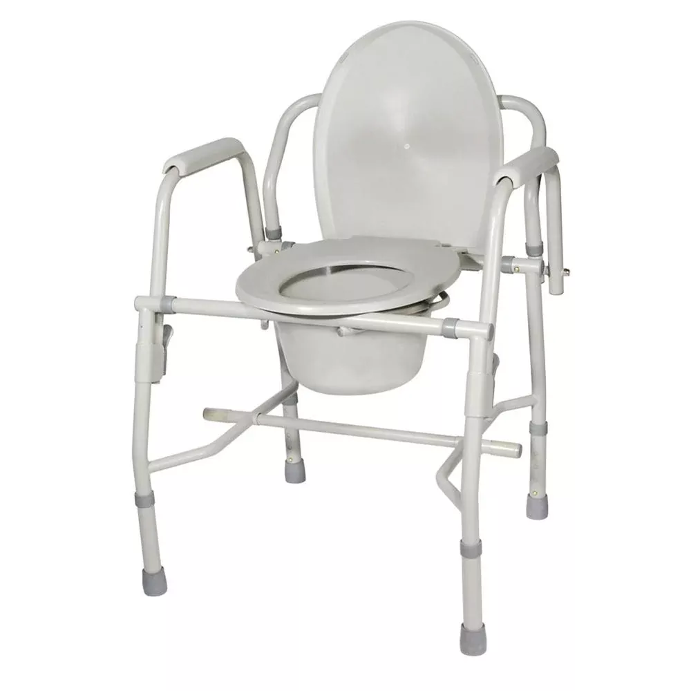Alimed Drop-Arm Commode with Padded Armrests Drop-Arm Commode w/Padded Armrests, cs/2 - 7556402