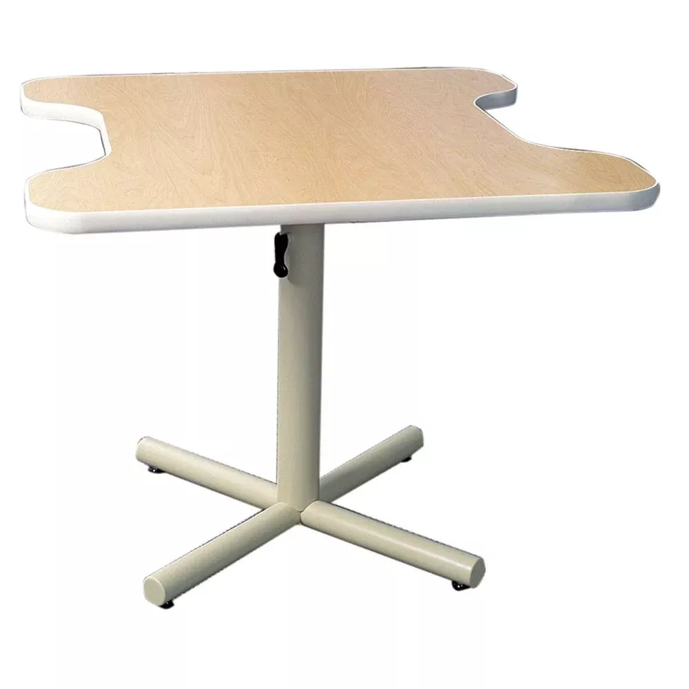 AliMed Dual Comfort Recess Height-Adjustable Table Dual Comfort Recess Height-Adjustable Table, 36"W x 36"L - 76243