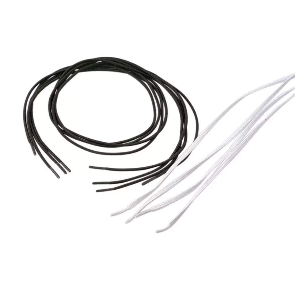 Alimed Elastic Shoe Laces Elastic Shoelaces, Flat, Black, 27", 2pr/pk - 8171