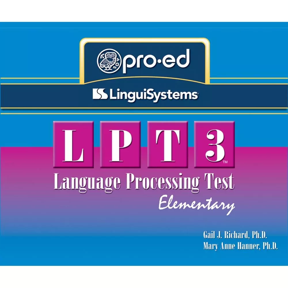 Alimed Elementary Language Processing Test 3 (LPT 3) Elementary Language Processing Test 3 (LPT 3) - 83133
