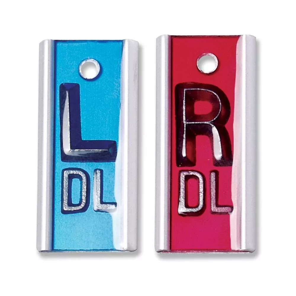 Alimed Elite Left/Right Marker Sets Elite Left/Right Marker Sets, 1"H Bold Face without Initials - 927470