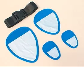 Alimed Gonad / Ovary Shield Set Blue / White Small / Medium / Large - Each - 2970017437-EA