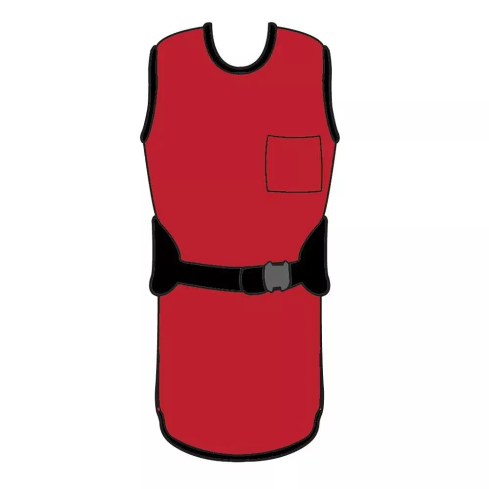AliMed Grab 'n Go Back Aid Aprons Back Aid Apron, Lead-free, Red, Medium - 937183