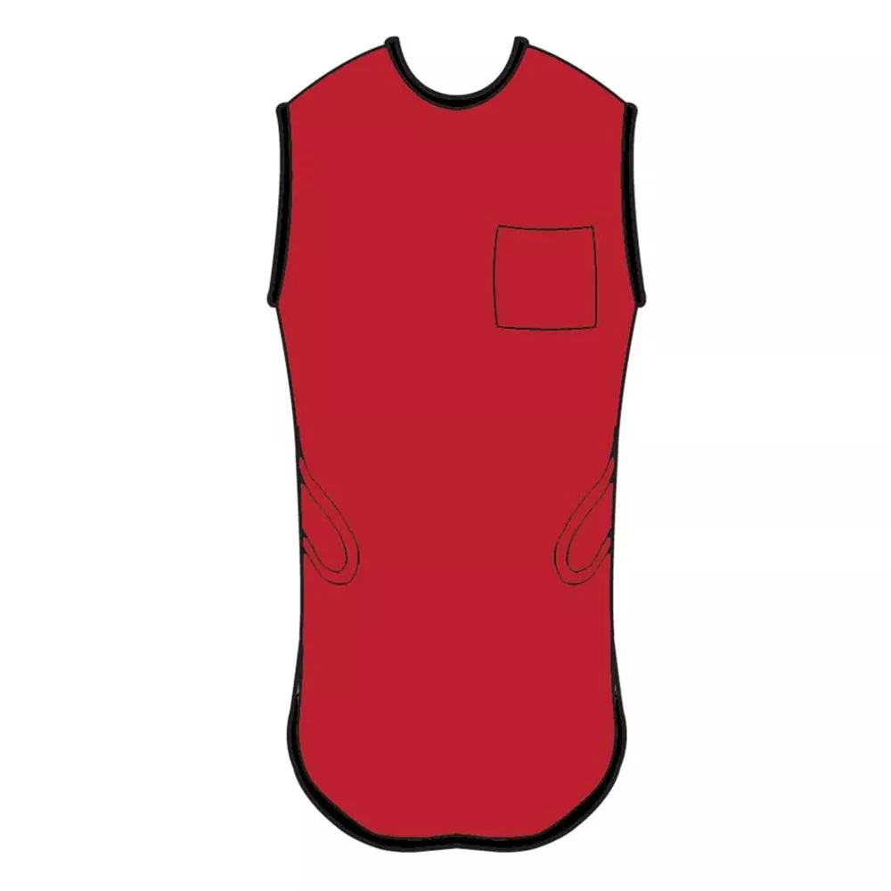 AliMed Grab 'n Go Quick Drop Basic Aprons Quick Drop Basic Apron, Std. Lead, Burgundy, X-Large - 937145
