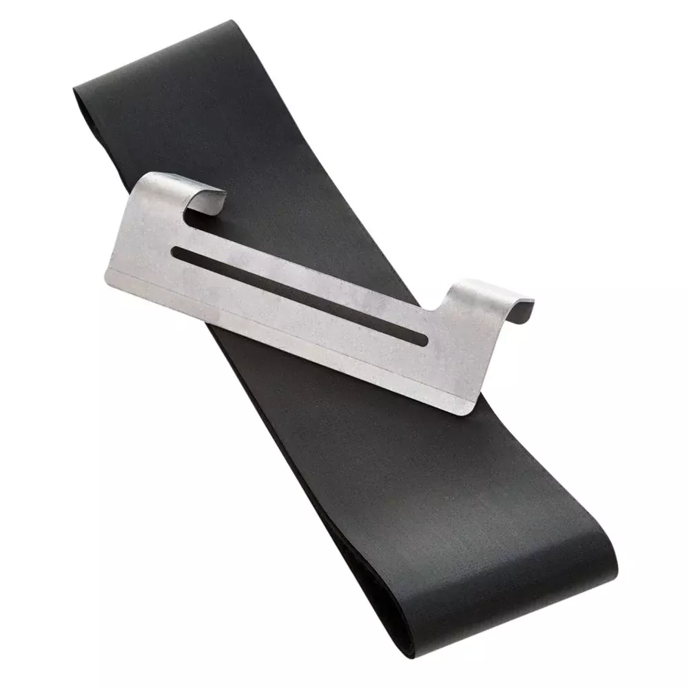 AliMed Grabber Bracket Strap Set Grabber Bracket Set w/Black Cotton Duck Strap, 5"W x 75"L - 9-935