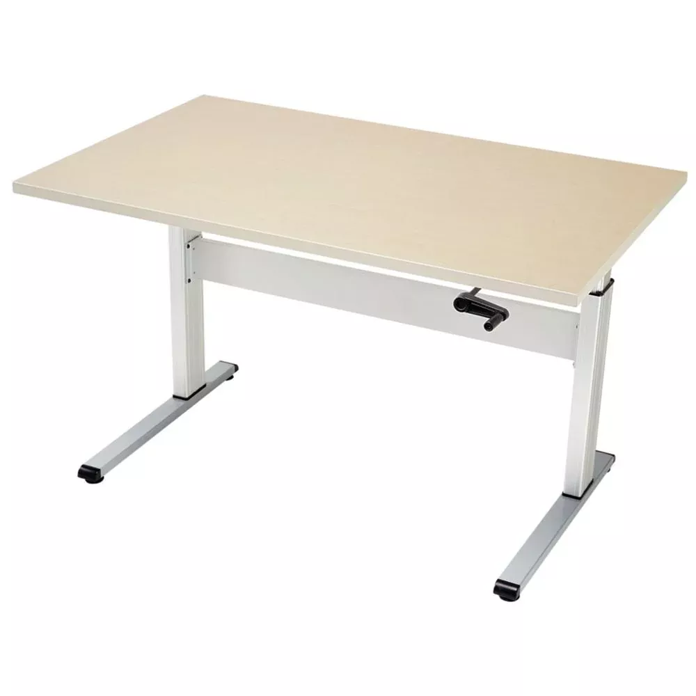 Alimed Hand Crank Tables and Bi-Level Workstations Crank Adjustable Table, 48"W x 30"D - 712048