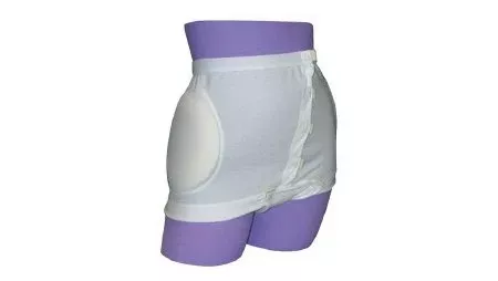 Alimed Hip Protection Brief HipSaver Wrap and Snap™ Incontinent Small White Unisex - Each - 72738/NA/SM-EA