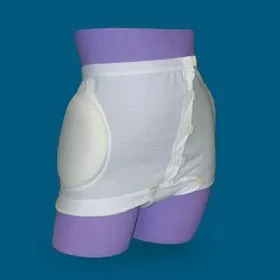 Alimed Hip Protection Brief HipSaver Wrap and Snap™ X-Small White Unisex - Each - 72738-EA