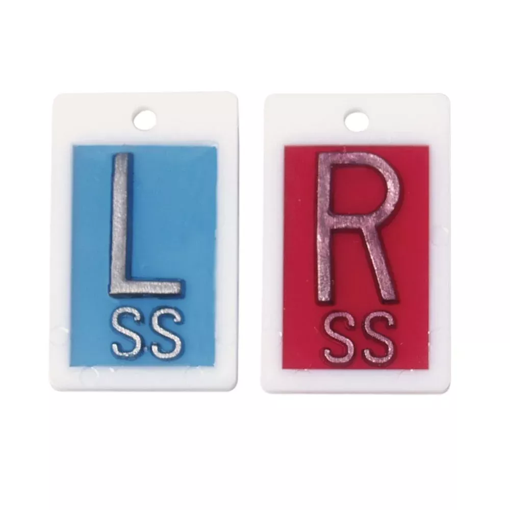 Alimed Left/Right Marker Sets Left/Right Marker Sets, 1"H Bold Face without Initials - 927472
