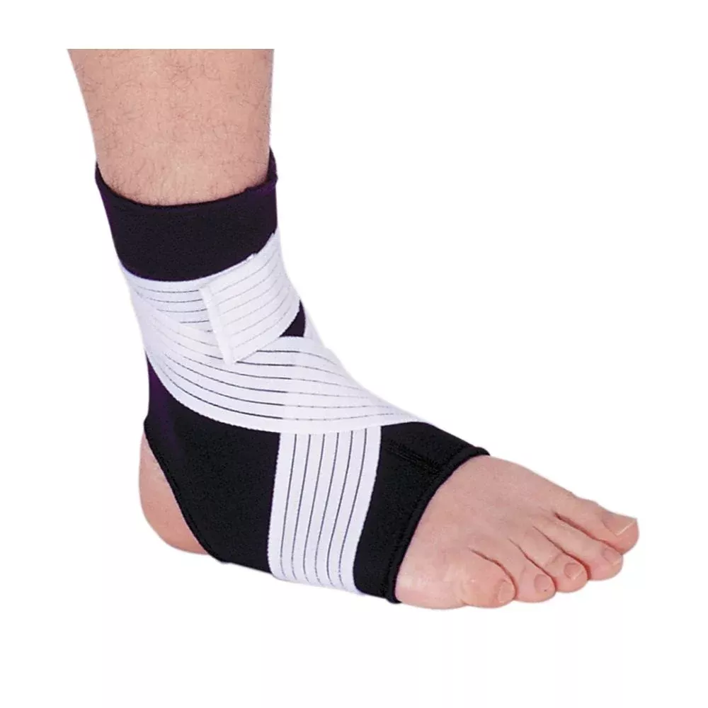 AliMed Neoprene Ankle Support with Strap Ankle Support w/Strap, Large - 66294/NA/NA/LG