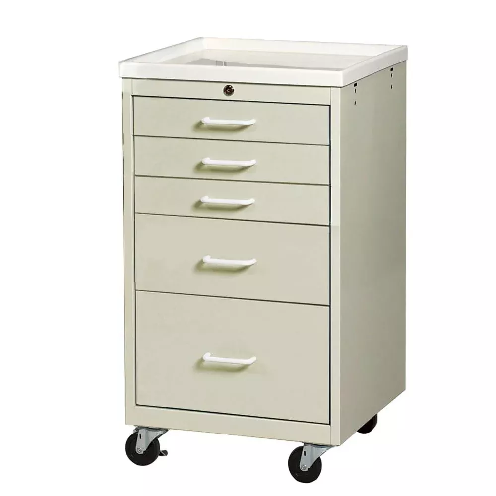 AliMed Quick-Ship Mini Series 5-Drawer Procedure Cart AliMed Mini Series 5-Drawer Cart, QUICK SHIP - 938096