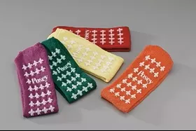 Alimed Slipper Socks Posey Standard Purple - Case of 12 - 70523-CS