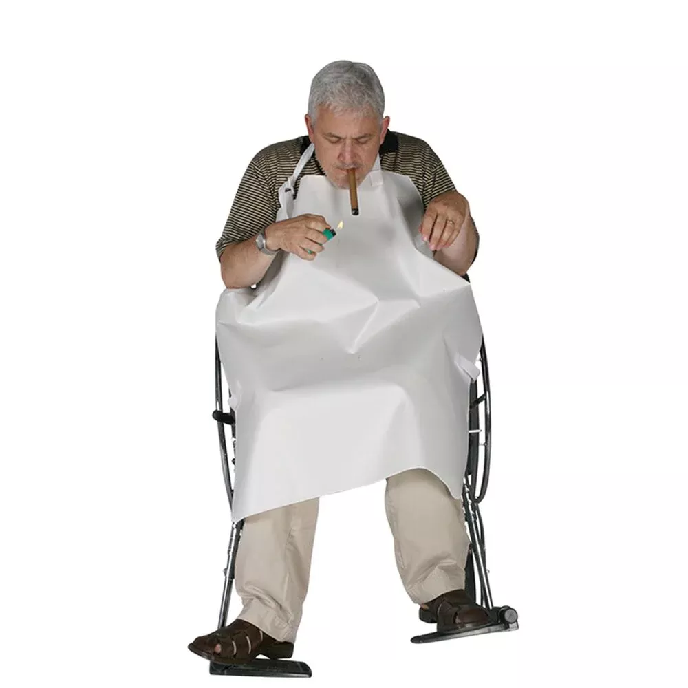 AliMed Smoker's Apron Smoker's Apron, Heavy-duty, Grey - 910206