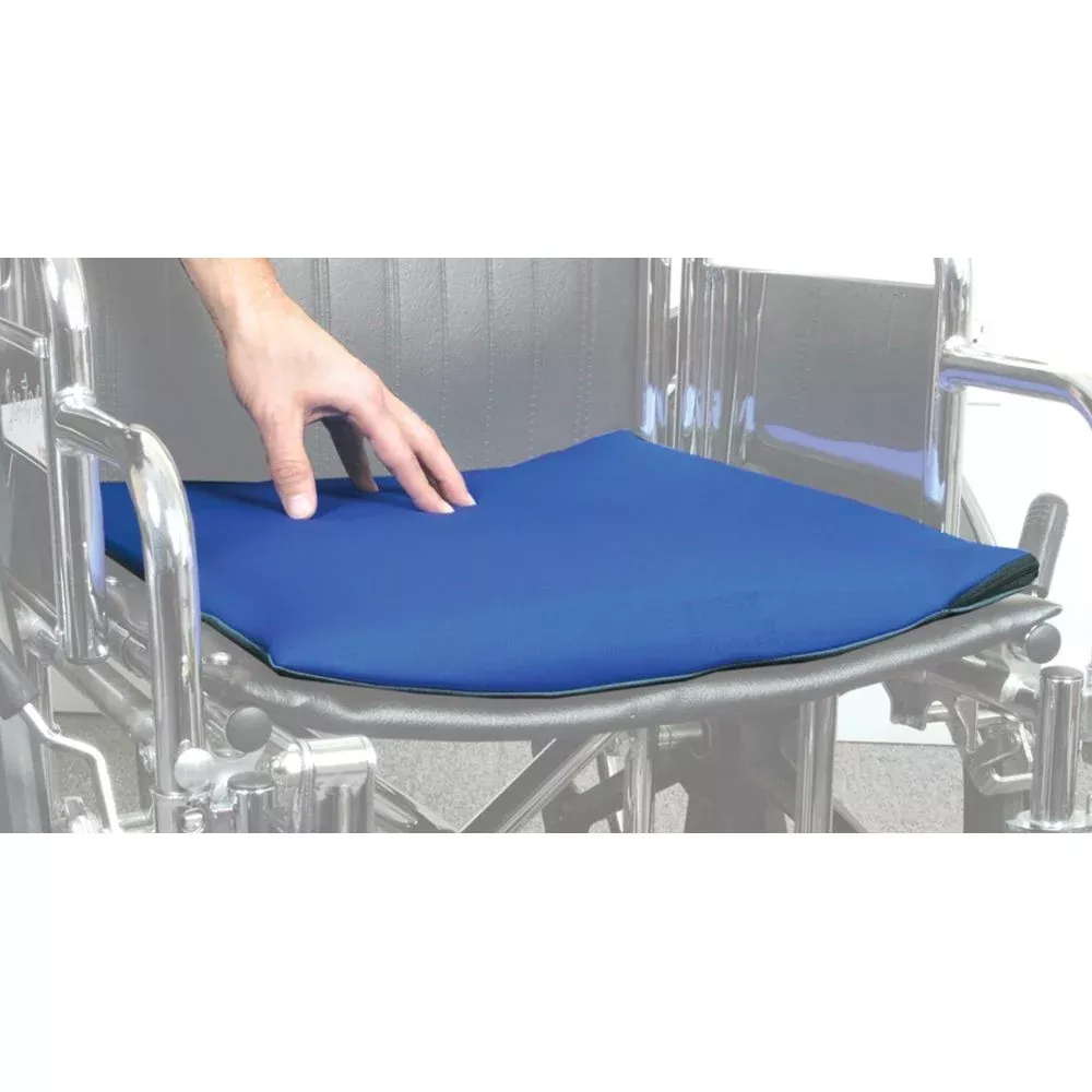 AliMed Stroke Cushions T-Foam Cushion w/SSI and Gel Insert, Std Cover, 16"W x 16"D - 1392
