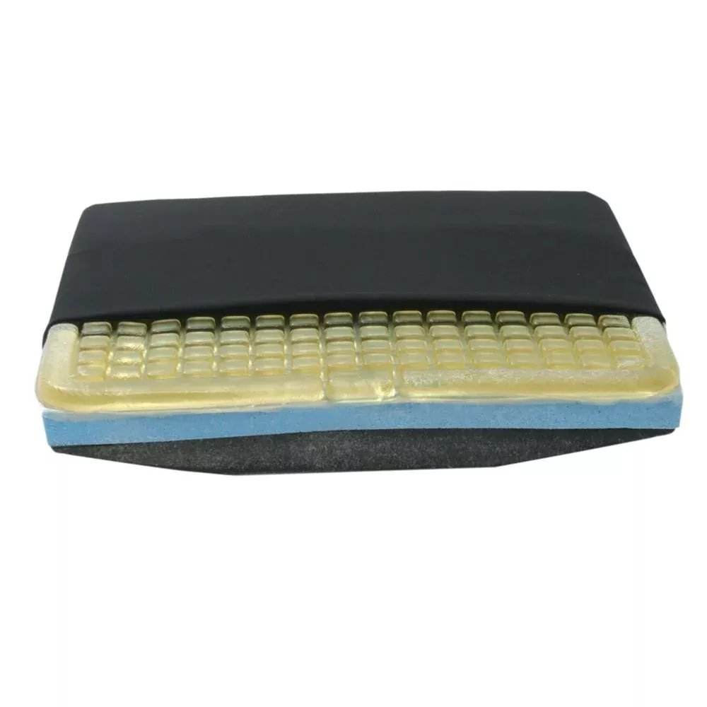 AliMed T-Gel Plus Checkerboard Cushion w/Solid Seat Insert Ripstop Nylon Cover, 18"W x 16"D - 1535NYL