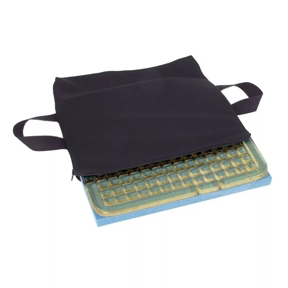 AliMed T-Gel Plus Checkerboard Wheelchair Cushion T-Gel Plus Checkerboard Wheelchair Cushion, Nylon Cover, 20"W x 18"D - 10885/NA/NA/NYL